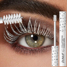 (White) White Volumizing Mascara Lengthening Curling Waterproof Formula with Fine Brush for Easy Application Ideal Beginners Holiday Makeup