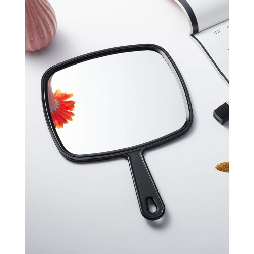 Professional Salon Hair Stylist Handheld Mirror with Handle 2