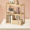 Wood Desk Bookshelf Storage Rack 3 Layer 7