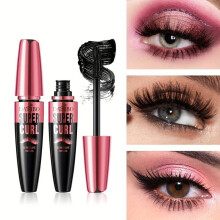 (Matches the image, Black) 3D Upward Growing Curve Mascara Volumizing Waterproof Smudge-Proof Long-Lasting Curling Black