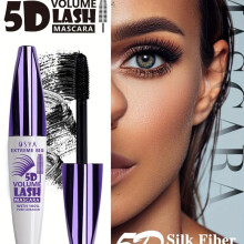 (Matches the image, 1pc) 5D Curl & Volume Mascara Waterproof Smudge-Proof Formaldehyde-Free for Lush Long-Lasting Lashes
