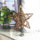 Christmas star tree topper with LED lights, rattan 6