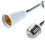 3X E27 to E27 Light Lamp Bulb Flexible Extension Adaptor Converter (White,60cm) 5