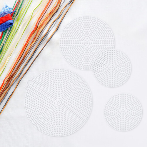 Cross Stitch Mesh Round Garland Plastic Canvas 30 Pcs 1