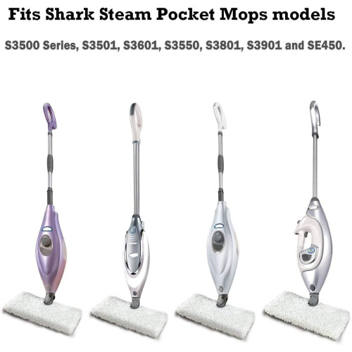 Microfiber Steam Mop Pads for Shark SE460 S3500 2 Pack 1
