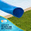 US Pool Supply Σωλήνας αντίστροφης πλύσης πισίνας από PVC βαρέως τύπου 1-1/2" x 50' μπλε με 4