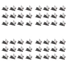 48PCS Commercial Freezer Shelf Clips Stainless Steel Refrigerator Shelf Support Clamp Bracket Shelves Parts