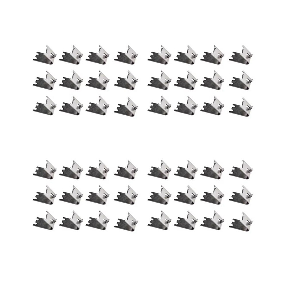 48Pcs Commercial Freezer Shelf Clips Stainless Steel Refrigerator Shelf Support Clamp Bracket Shelves Parts 6032505119431