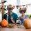 Halloween candy bags mummy pattern reusable drawstring 5
