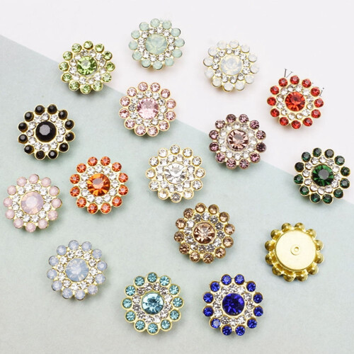 Sunflower Rhinestones Flatback Crafts 14mm 100 pcs 1