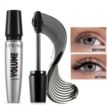 (Matches the image, 1PC) Black Mascara Volumizing Curling Waterproof Smudge-proof Long-lasting Easy Application Soft Brush Full Effect