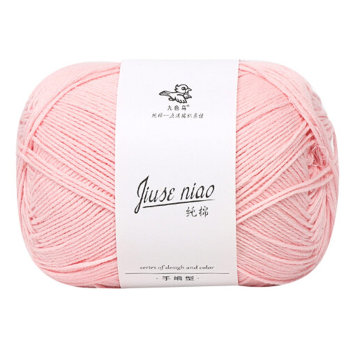 Cotton Yarn Soft Solid Color 50g Medium Thick 2