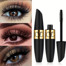 (Matches the image, 1pc) Volumizing Lengthening Mascara Sweat-Resistant Clump-Free 6D Lash Extension Effect Long-Lasting Curling Makeup Slim Brush
