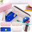 Sky Zipper Pencil Case Canvas Multifunctional 1pc 4