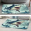 Χαλί μπάνιου Shark Memory Foam 16x24 ιντσών βαμμένο, μαλακό, αντιολισθητικό, γρήγορο 6