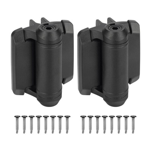 4pcs Self Closing Gate Hinges with Safety Cap,Pool Gate Hinges with Alignment Legs Adjustable Fence Hinges 1