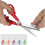 Luckky 8-inch scissors ultra sharp 2.5mm blade purple 3