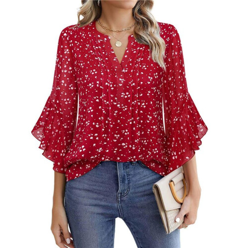 Hauts à Manches 3/4 Rouge XXL