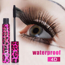 (Gold) YANQINA 4D Silk Fiber Lash Mascara Long Curling Waterproof Black Fiber Lashes Makeup