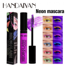 (Matches the image, 01#) Fluorescent Mascara Waterproof Long Lasting Non-smudged Color Harmless Extended Festival Party Essential 1 Count
