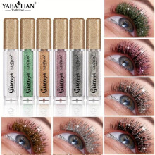 (Matches the image, 2#) Sparkling Sequin Mascara Long-Lasting Unscented Shiny Eye Makeup Glitter Sequins Shimmering Lash