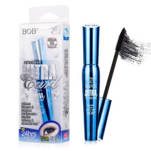 (Black) 4D Fiber Lashes Mascara Waterproof Curling Natural Fibers Rimel Makeup Gel Cosmetics