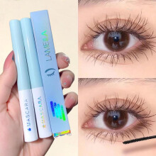 (Matches the image) Ultra-fine Small Brush Head Mascara Lengthening Black 3D Lash Eyelash Extension Eye Lashes Long-wearing Black Color Mascara