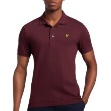 (Burgundy, L) Lyle & Scott Mens Polo Shirt Short Sleeve Golf Tee