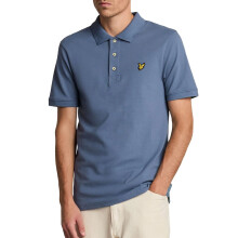 (Cool Indigo, S) Lyle & Scott Mens Polo Shirt Short Sleeve Golf Tee