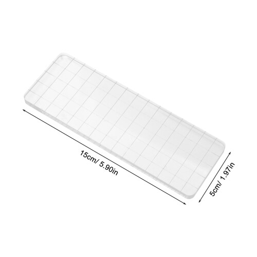 Clear Acrylic Stamp Block Set 7 Pieces 2