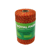 Flettet line til energigiver 2mm, 3x0,16mm SS gul-orange 250m, Royal Farm