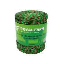 Flettet line til energigiver 2,5 mm, 3x0,20 mm SS grøn-orange 400m, Royal Farm