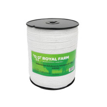 Tape, til energigiver 20 mm, 2x0,25 mm Cu, 4x0,16 mm SS hvid 400m, Royal Farm