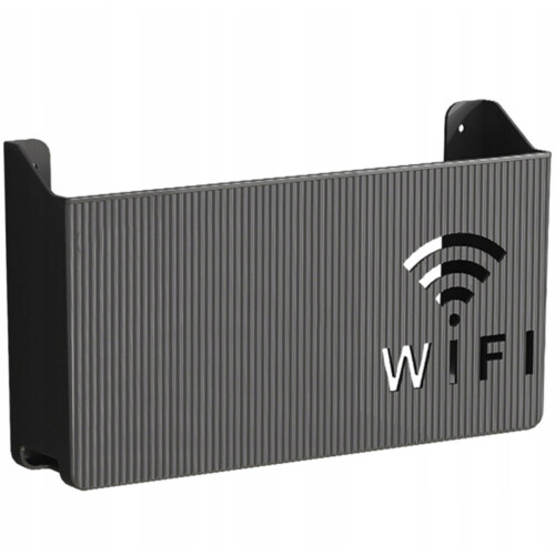 VÆGBESLAG, VÆGHYLDE, DÆKSLET TIL WIFI-ROUTERSWITCH, SORT WI-FI