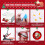 Christmas sublimation ornament blank round double-sided red 6
