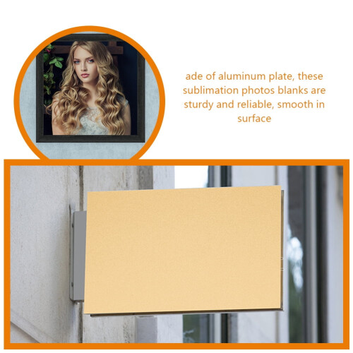 Sublimation Plaque Blank Metal Sheets 6 pcs 1