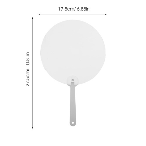 Sublimation Fan Party Supply White Double-Sided 10pcs 2