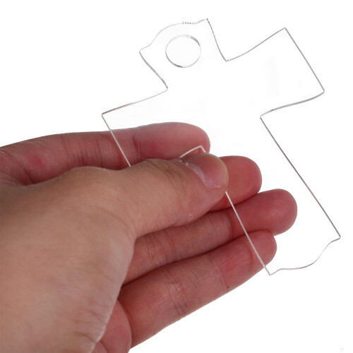 Acrylic Cross-Shaped Cup Nameplate Tags 10 pcs 1