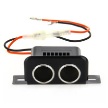 Adaptador encendedor de cigarrillos doble de coche auto 12V 10.5x5x4cm