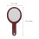 Travel Makeup Mirror Handheld Pocket Size Brown Wood Frame 4