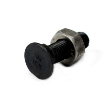 Sæt med to-næsede plovbolte, større hoved M10x40 mm, klasse 10.9, Waryński (sælges i sæt af 25)