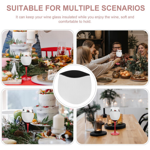 Sublimation Blank Goblet Sleeves Anti-Fall Protective 10 Pcs 1