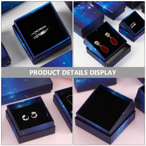 Jewelry Paper Packing Boxes Square Bracelet Display 6 pcs 1