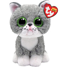 TY Beanie Boos Collection Fergus the Grey Cat 15cm Soft Plush Toy