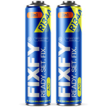 FIXFY 3-i-1 500ml aircondition refill gas - 2x STOR DÅSE +70% R134a