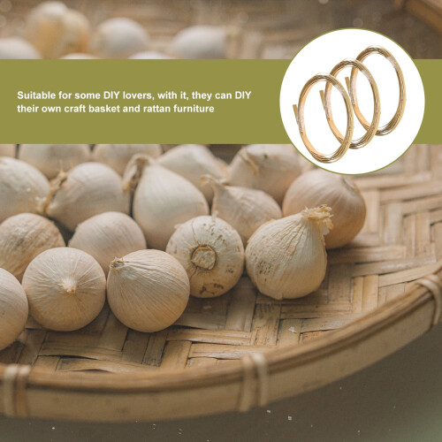 Bamboo Slats for DIY Basket Weaving 3 Rolls 1