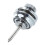 3X Flat  Chrome Strap Lock for Electric Guitar 2