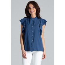 Bluse K482 Marineblå S