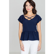 Bluse K396 Marineblå L/XL