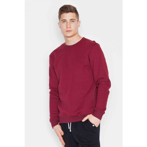 Sweatshirt V005 Bordeauxrød S